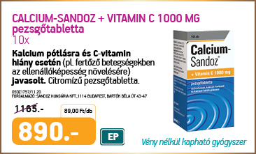 gyógyszerek a kalcium növelésére a szervezetben)
